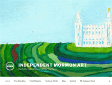 Tablet Screenshot of independentmormonart.com